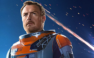 Toby Stephens in the poster of American TV series `Lost in Space 2`